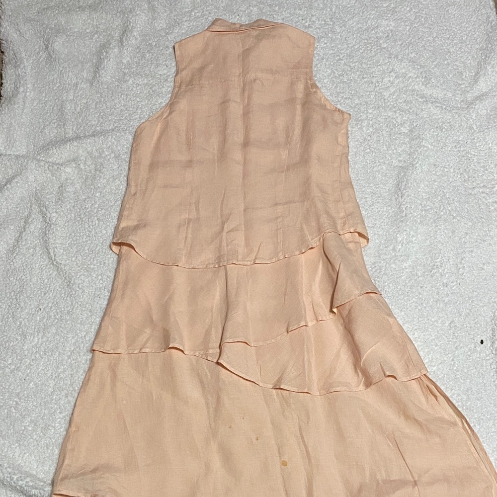 Finley women’s size small Sleeveless Peach Layered Dress women’s ¥ - Picture 10 of 13